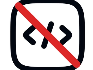 no-code symbol